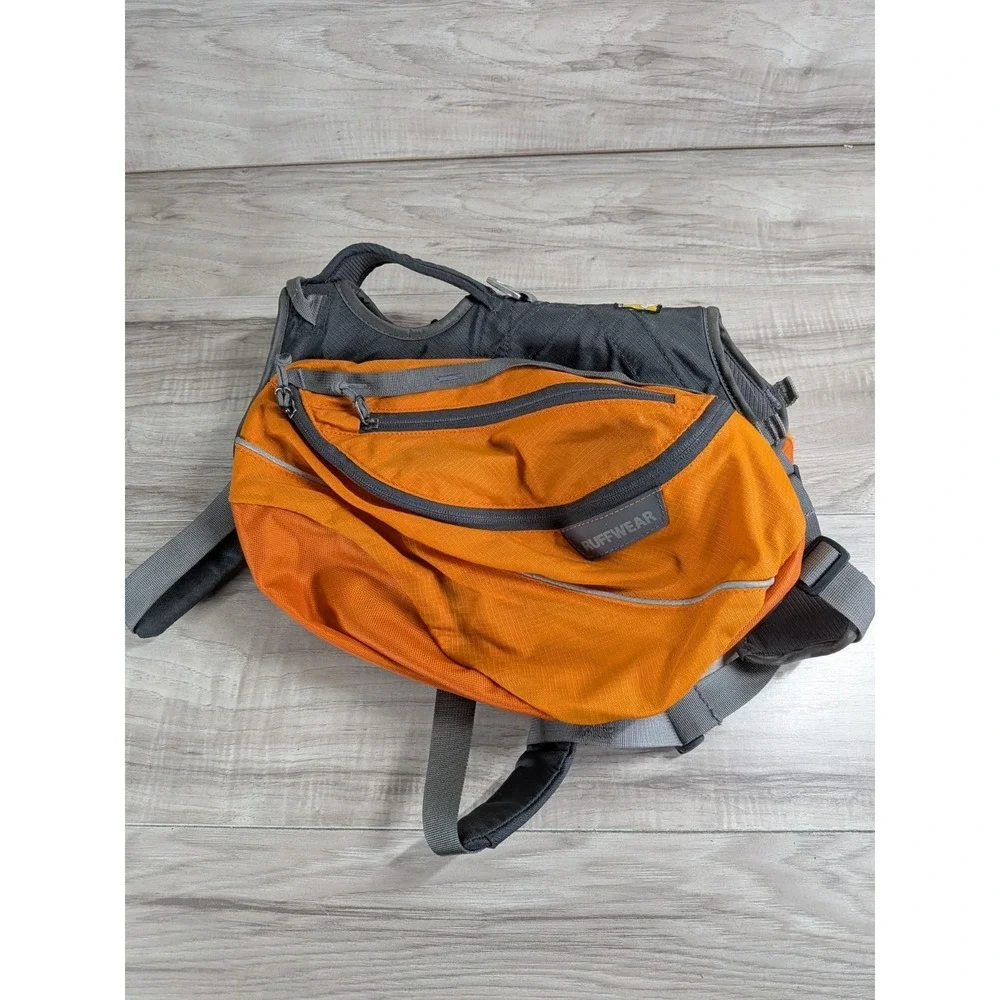 Ruffwear Approach Dog Harness Hiking Pack Saddlebags Size M Orange